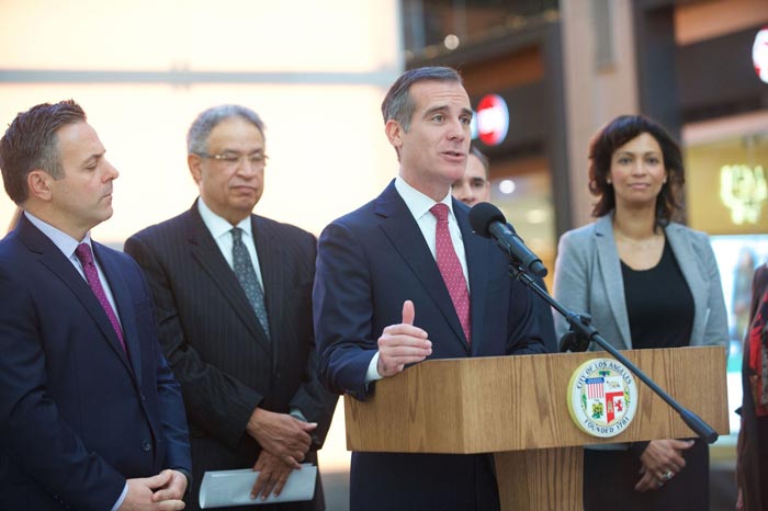 洛杉矶市长贾塞提Eric Garcetti