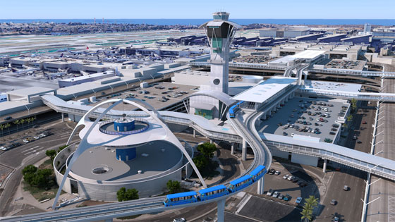 洛杉矶国际机场LAX自动旅客输送系统