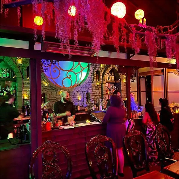 Bar at The Obscure | Instagram: @enchantedtikibar