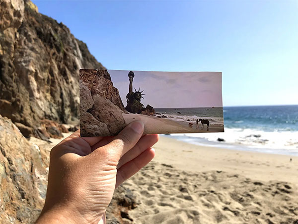 Point Dume in the iconic final scene of Planet of the Apes | Photo:  @filmtourismu