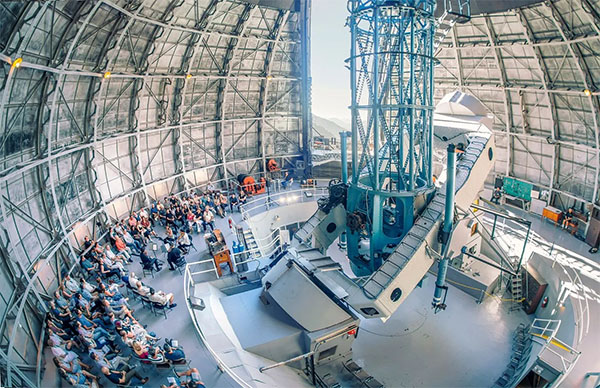 Concert series in the 100-inch telescope dome | Photo: Irina Logra, Mount Wilson Observatory