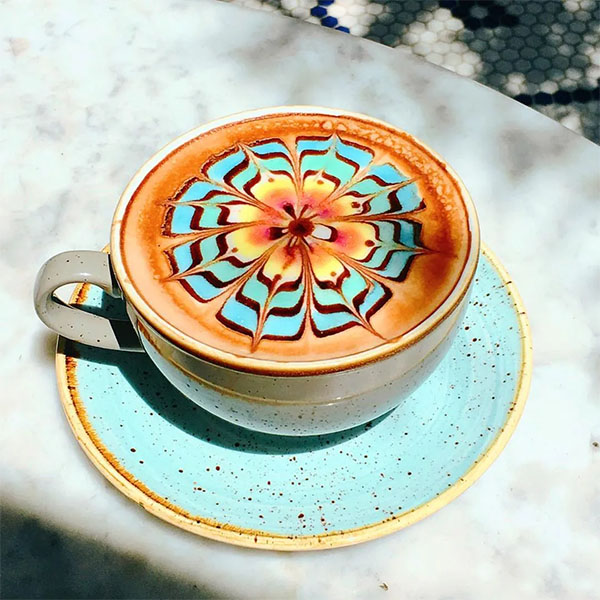 ColorBurst Latte | Photo: The Butcher, The Baker, The Cappuccino Maker
