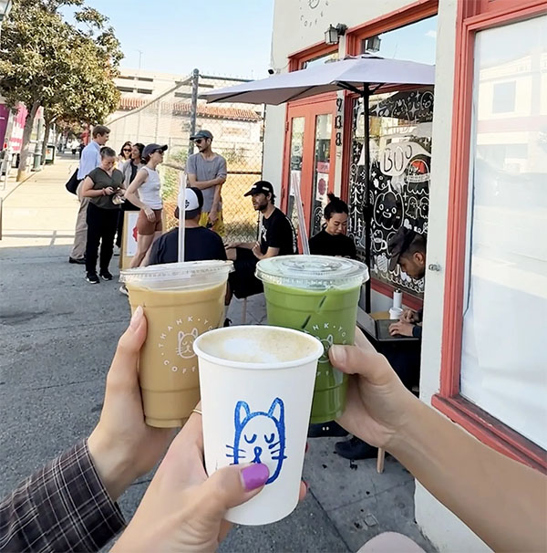 Cheers to Thank You Coffee in Chinatown