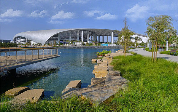 Lake Park at SoFi Stadium | Photo: Studio-MLA