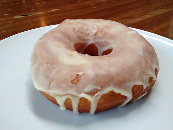 Citrus glazed doughnut at Republique | Photo: Joshua Lurie