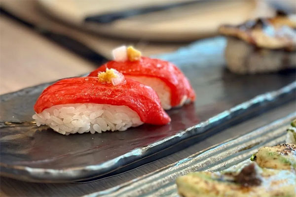 Ahi Watermelon Nigiri | Photo courtesy of PLANTA Cocina