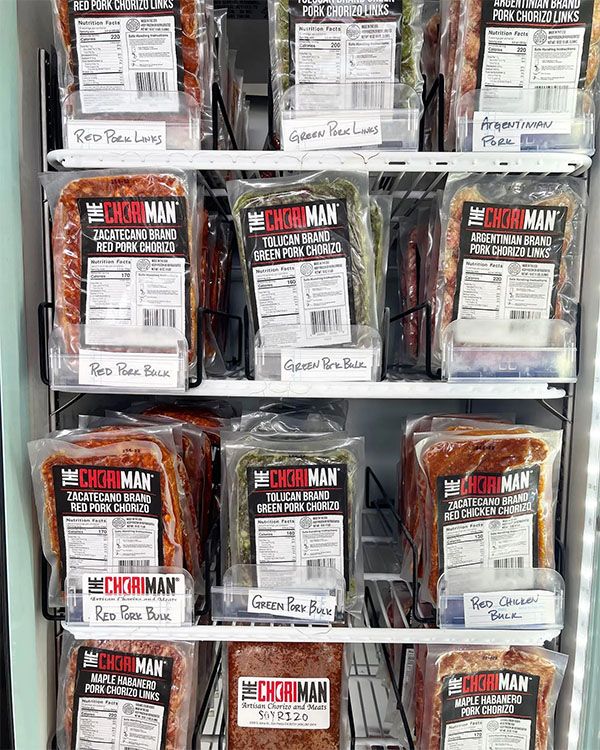 Chorizo and links by The Chori-Man | Instagram: @thechoriman