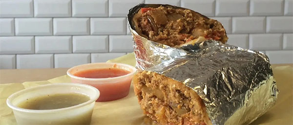 Chorizo Burrito at Cofax Coffee | Photo: Joshua Lurie