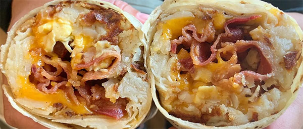Famous Breakfast Burrito | Photo: Lucky Boy