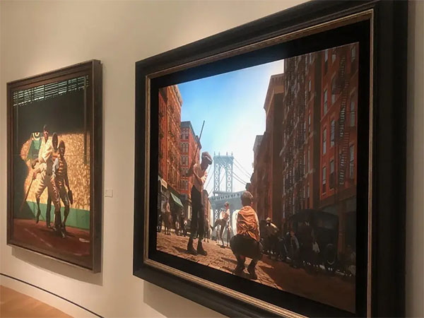 Inside the Sports gallery at the Lucas Museum (Photo: Liz Ohanesian)