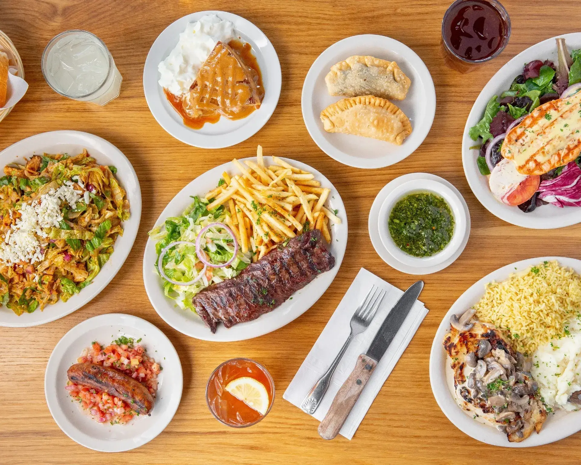 Dishes at LALA's Argentine Grill