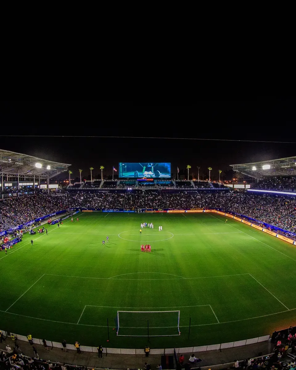 Dignity Health Sports Park at night